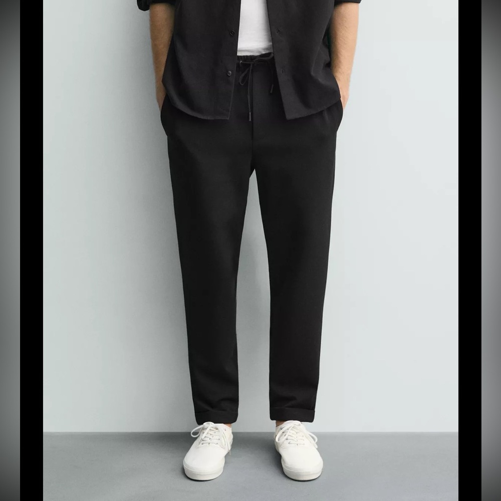 Zara Easy Care Jogger Waist Pants, Size S